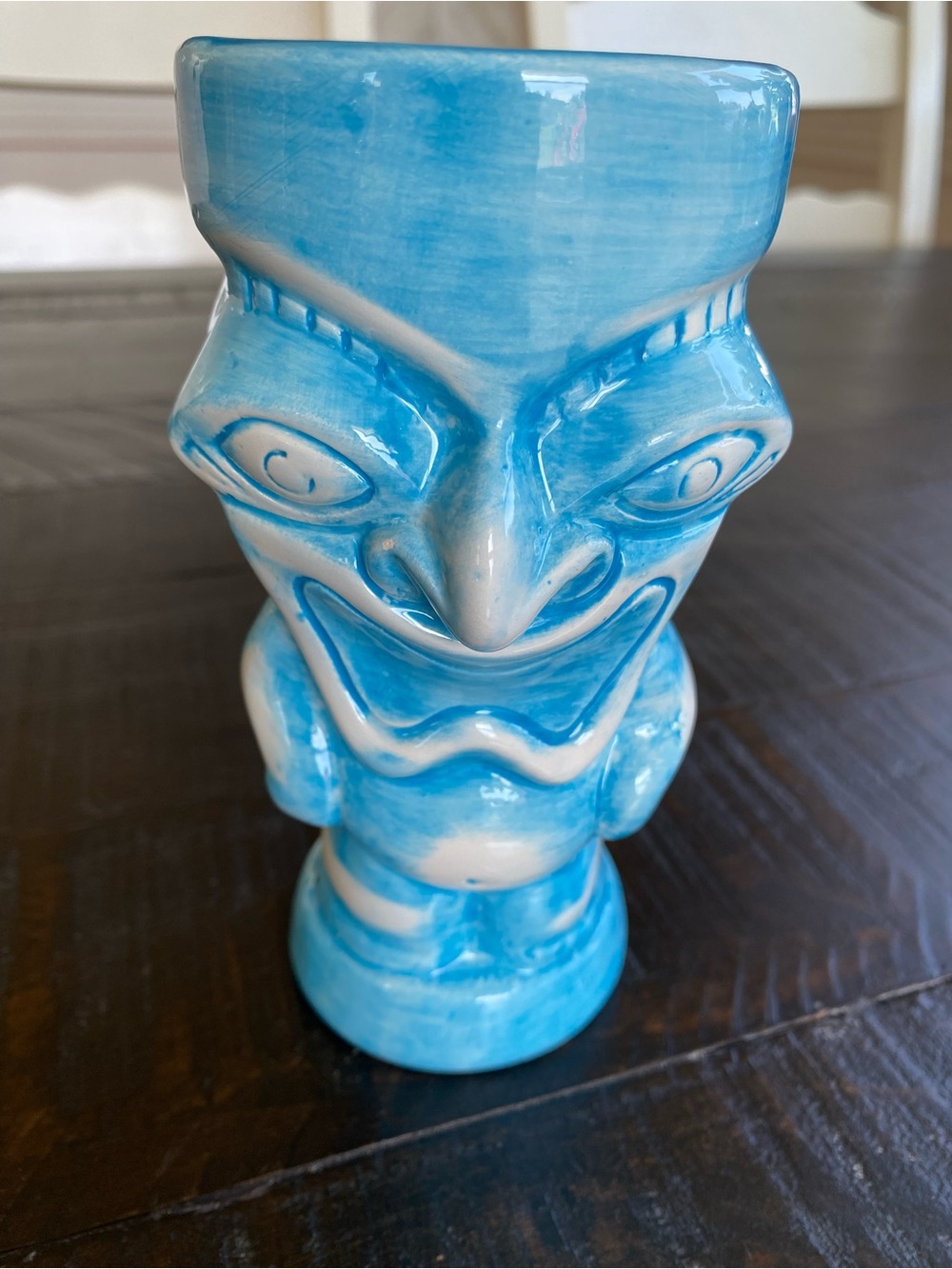 Kanalona God of the Ocean - Tiki Mug in Bright Blue - Decorative Drinkware